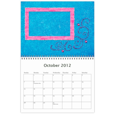 Summer Vacation Calender By Paula Yagisawa Oct 2012