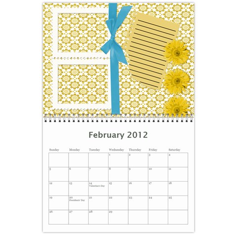 Summer Vacation Calender By Paula Yagisawa Feb 2012
