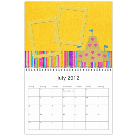 Summer Vacation Calender By Paula Yagisawa Jul 2012
