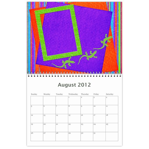Summer Vacation Calender By Paula Yagisawa Aug 2012