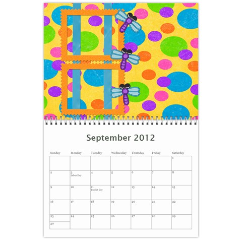 Summer Vacation Calender By Paula Yagisawa Sep 2012