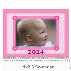 Pretty in Pink 2024 (any Year) Calendar - Wall Calendar 11  x 8.5  (12-Months)
