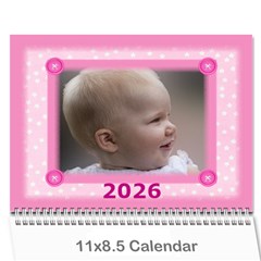Pretty in Pink 2026 (any Year) Calendar - Wall Calendar 11  x 8.5  (12-Months)