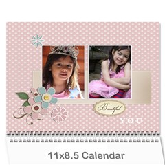 Calendar- Beautiful You - Wall Calendar 11  x 8.5  (12-Months)