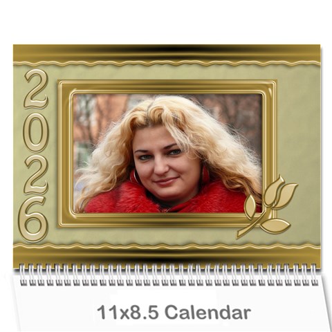 Formal Elegant 2026 (any Year) Calendar By Deborah Cover