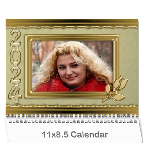 Formal Elegant 2024 (any Year) Calendar By Deborah Cover