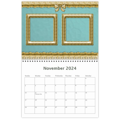 Formal Elegant 2024 (any Year) Calendar By Deborah Nov 2024