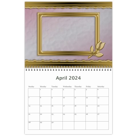 Formal Elegant 2024 (any Year) Calendar By Deborah Apr 2024