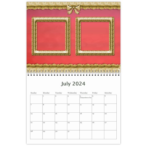 Formal Elegant 2024 (any Year) Calendar By Deborah Jul 2024