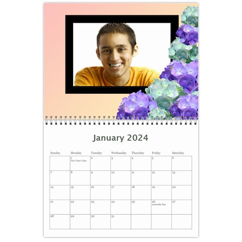 Hydrangea Delight 2024 (any Year) Calendar By Deborah Jan 2024