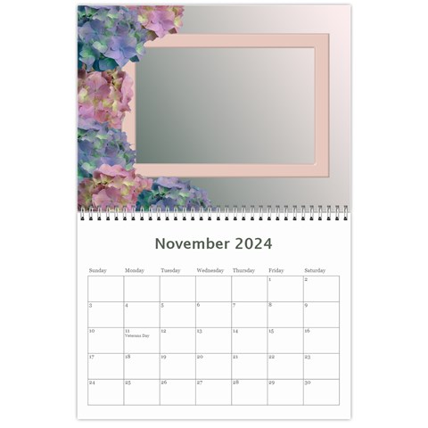 Hydrangea Delight 2024 (any Year) Calendar By Deborah Nov 2024