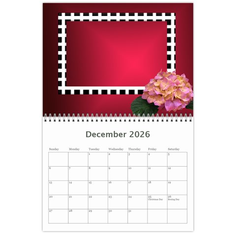Hydrangea Delight 2026 (any Year) Calendar By Deborah Dec 2026