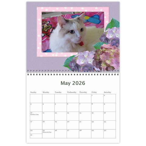 Hydrangea Delight 2026 (any Year) Calendar By Deborah May 2026