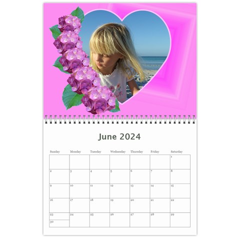 Hydrangea Delight 2024 (any Year) Calendar By Deborah Jun 2024