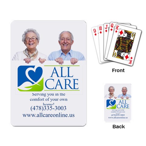 All Care Cards By Allen Freeman Back