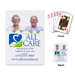 All Care Cards - Playing Cards Single Design (Rectangle)