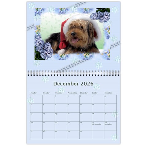 Framed With Flowers 2026 (any Year) Calendar By Deborah Dec 2026