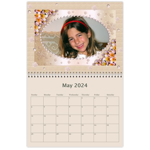 Framed With Flowers 2024 (any Year) Calendar By Deborah May 2024