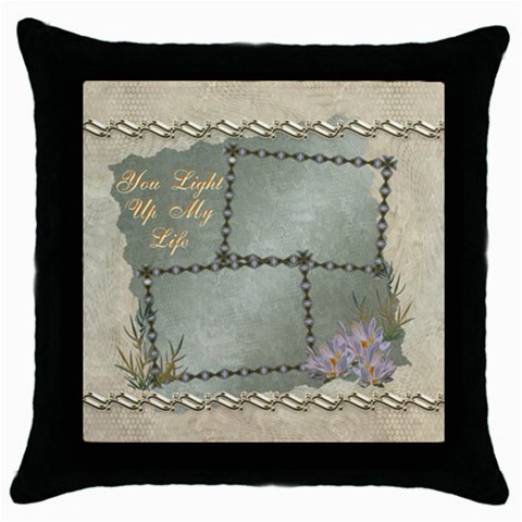 You Light Up My Life Neutral Throw Pillow Case By Ellan Front
