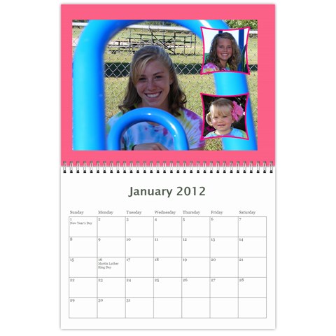 Calender (the Girls) By Sierra Jan 2012