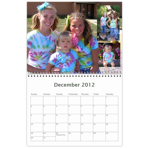Calender (the Girls) By Sierra Dec 2012