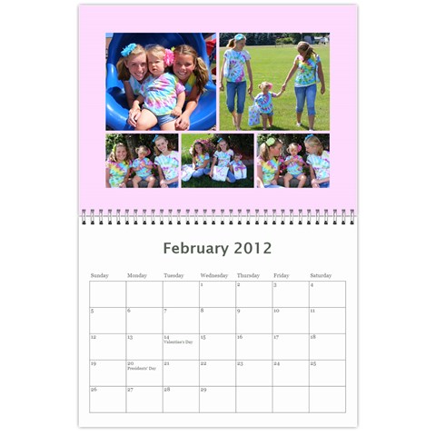 Calender (the Girls) By Sierra Feb 2012