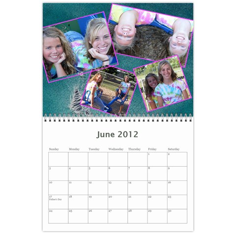 Calender (the Girls) By Sierra Jun 2012