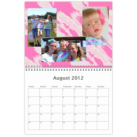 Calender (the Girls) By Sierra Aug 2012