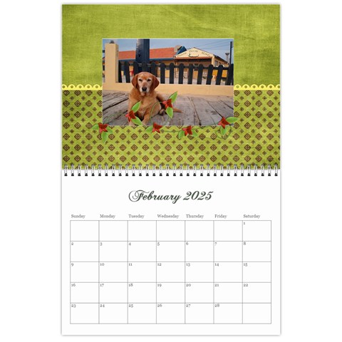 Floral 2024 Calendar Feb 2024