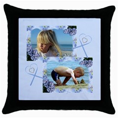 My Family - Throw Pillow Case (Black)