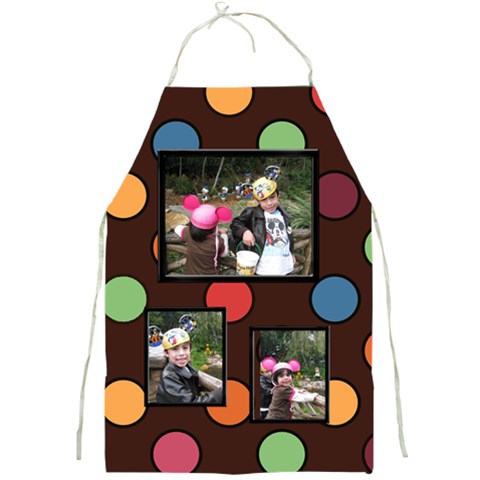 Colorful World Apron Large Print By Blue Angel Front