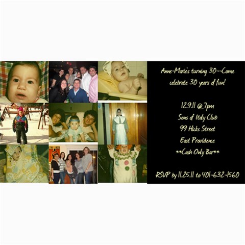Invites By Anne 8 x4  Photo Card - 2