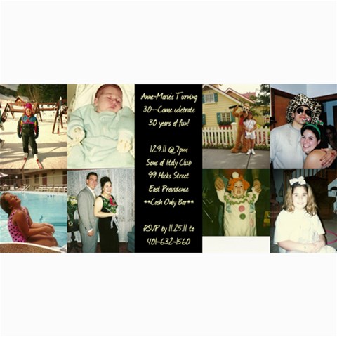 Invites By Anne 8 x4  Photo Card - 8
