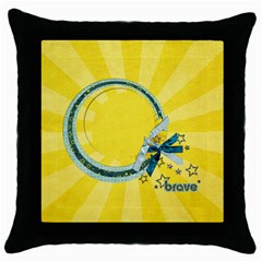 Brave/Kids Pillowcase (1 side) - Throw Pillow Case (Black)