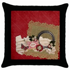 Blessed/Christmas- pillow (1side) - Throw Pillow Case (Black)