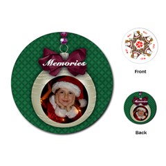 Christmas ornament-round playing cards - Playing Cards Single Design (Round)