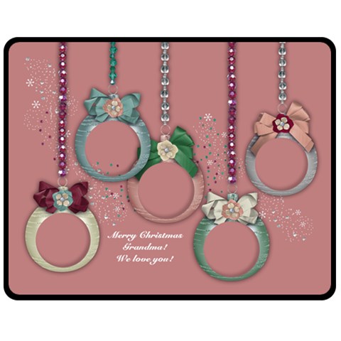 Christmas Ornaments/kids/grandchildren 60 x50  Blanket Front