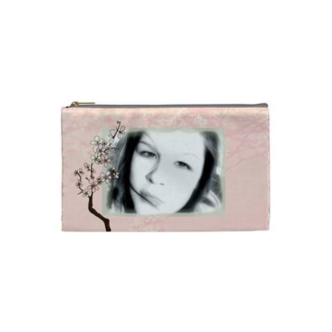 Cherry Blossom Makeup Bag By Rubyjanedesigns Front