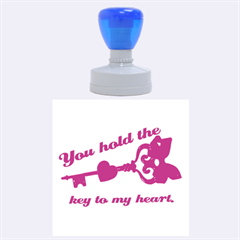 You hold the key to my heart-Rubber Stamp Round (L) - Rubber Stamp Round (Large)