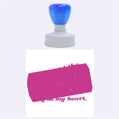 You Hold The Key To My Heart-rubber Stamp Round (l)