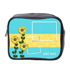 Mini Toiletries Bag (Two Sides) - Yellow Flowers Mini Toiletries Bag (Two Sides) - Yellow Flowers