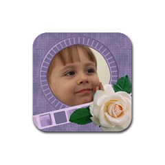 My little Rose coaster - Rubber Coaster (Square) My little Rose coaster - Rubber Coaster (Square)