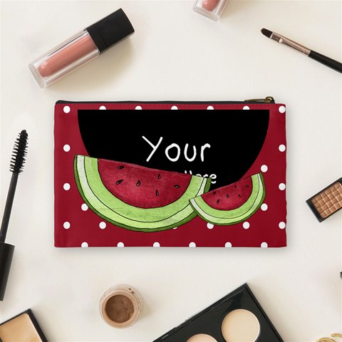 Watermelon Cosmetic Bag Medium By Lillyskite Back