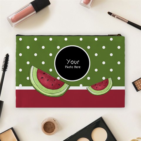 Watermelon Cosmetic Bag Large By Lillyskite Back