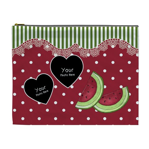 Watermelon Cosmetic Bag Xl By Lillyskite Front