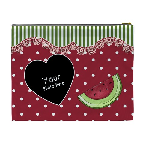 Watermelon Cosmetic Bag Xl By Lillyskite Back