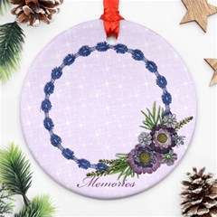 Purple/Heal/girl-Ornament (Round, 1 side) - Ornament (Round)