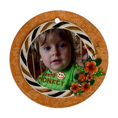 Cheeky Monkey-Ornament (Round, 1 side) - Ornament (Round)