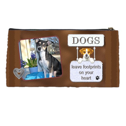 Crazy Dog Pencil Case By Lil Back