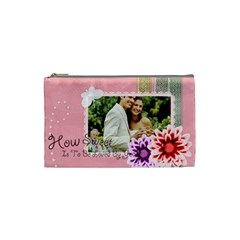 how sweet and love - Cosmetic Bag (Small)
